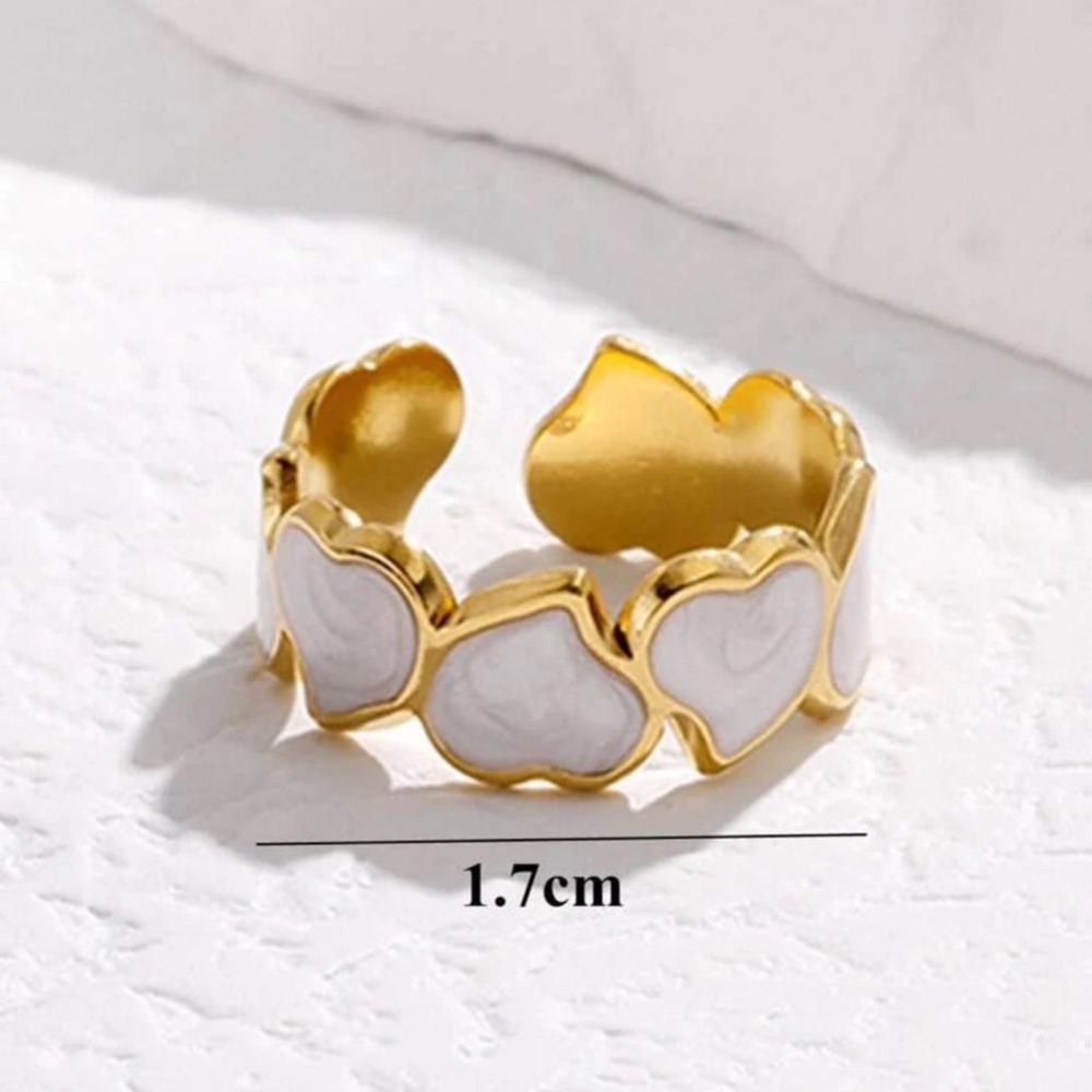 BLUE FLOWER RING - Picture 3 of 4